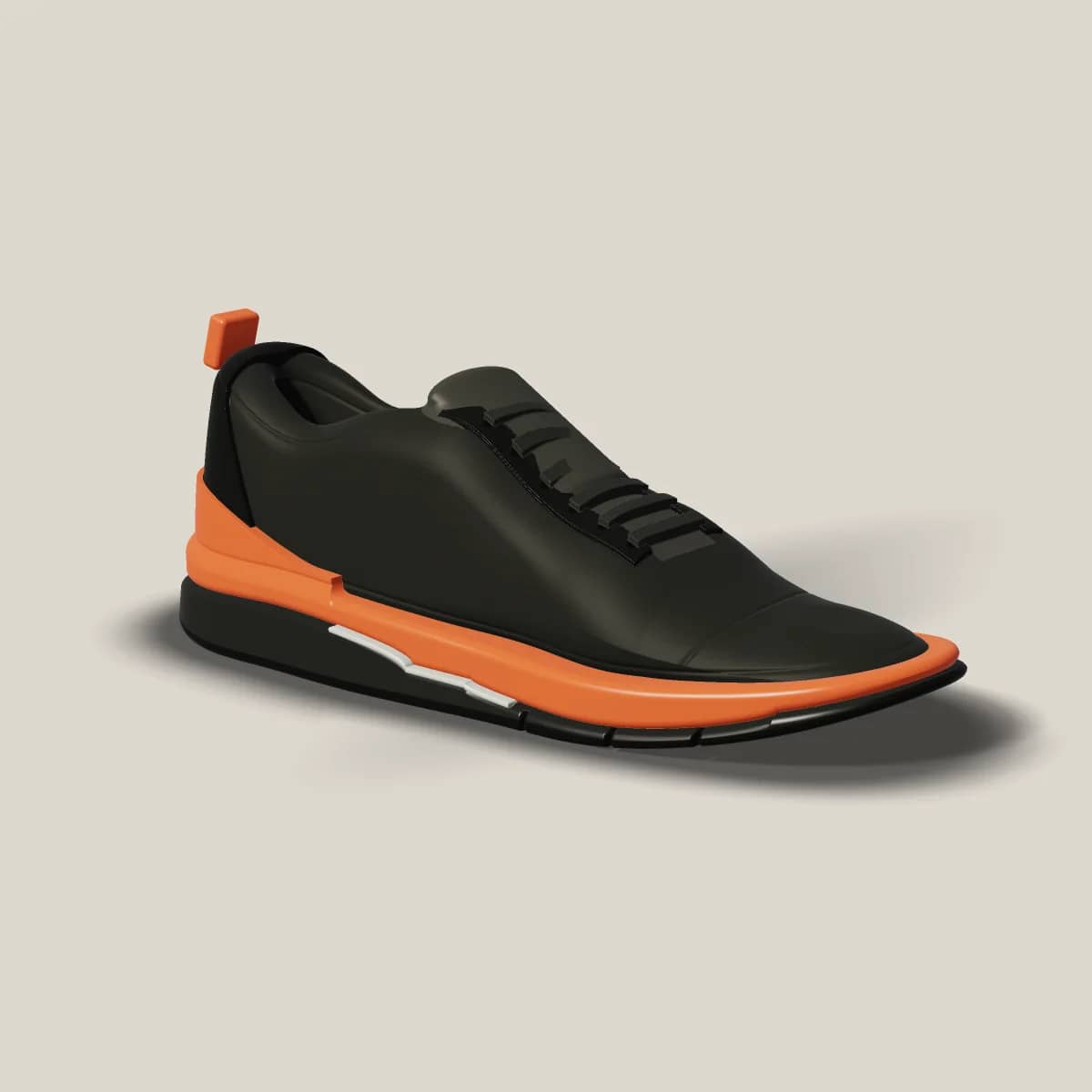 A-01 Drift in Carbon/Ember, three-quarter view.