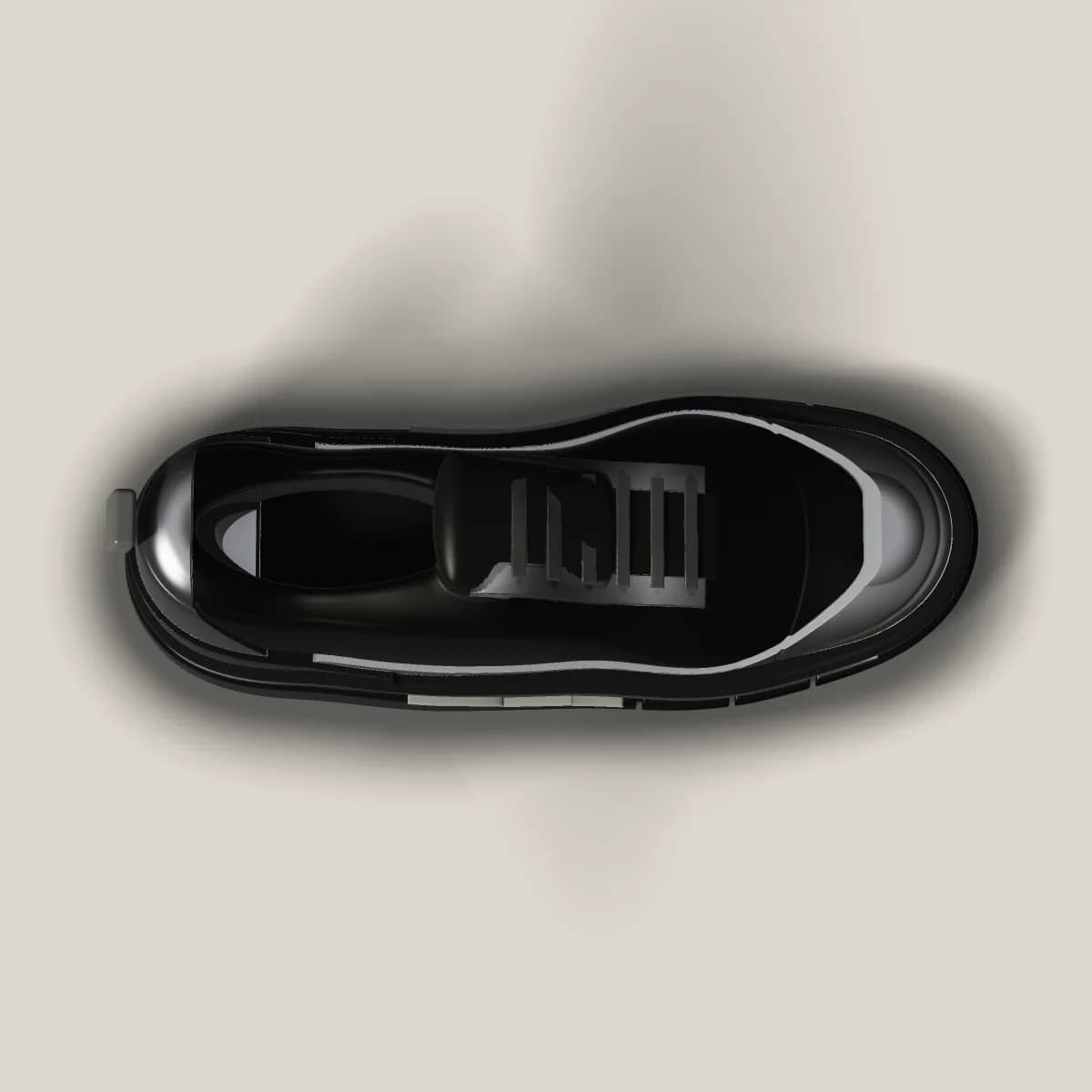 A-08 Night in Black/Reflective, top view