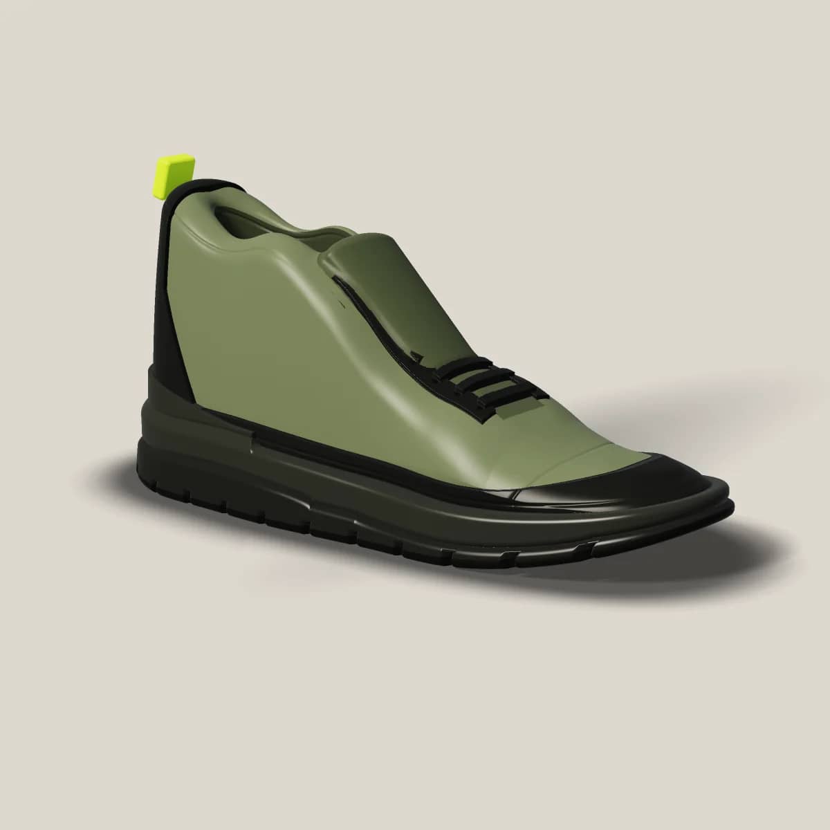F-03 Verge in Moss/Carbon, side view