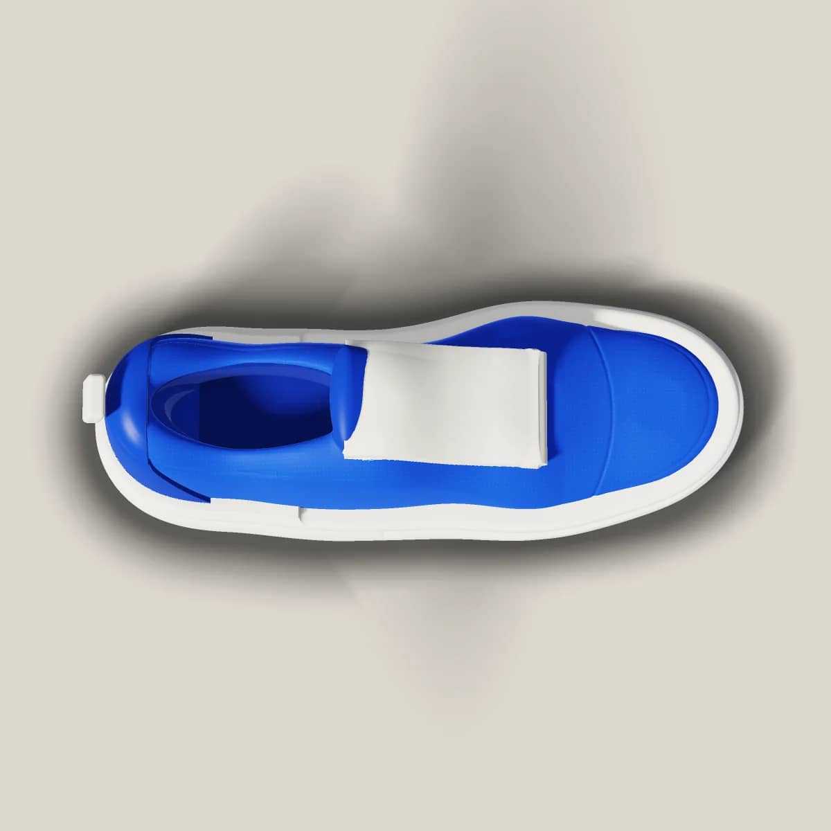 S-06 Fold in Cobalt/Bone, top view